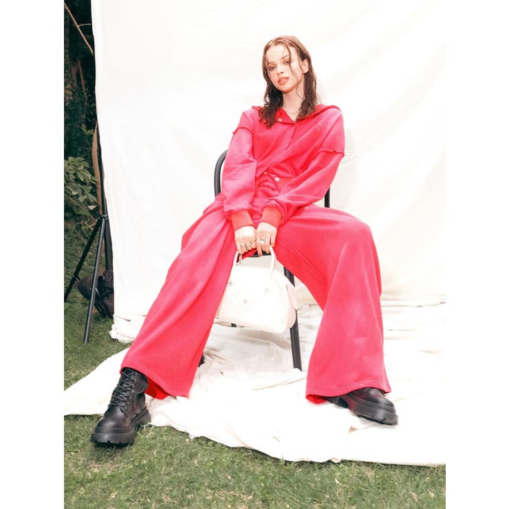 パウダースウェットワイドパンツ【セットアップ着用可能】 | EVRIS | 詳細画像5 