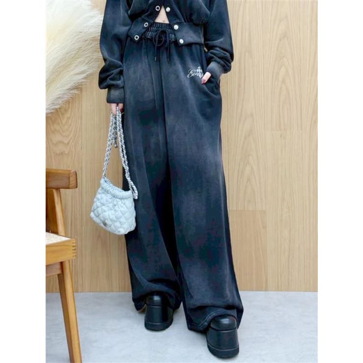 パウダースウェットワイドパンツ【セットアップ着用可能】 | EVRIS | 詳細画像9 