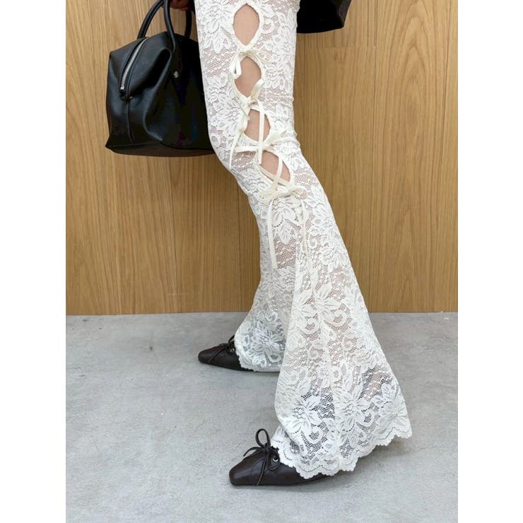 レースリボンフレアレギンス | EVRIS | 詳細画像11 