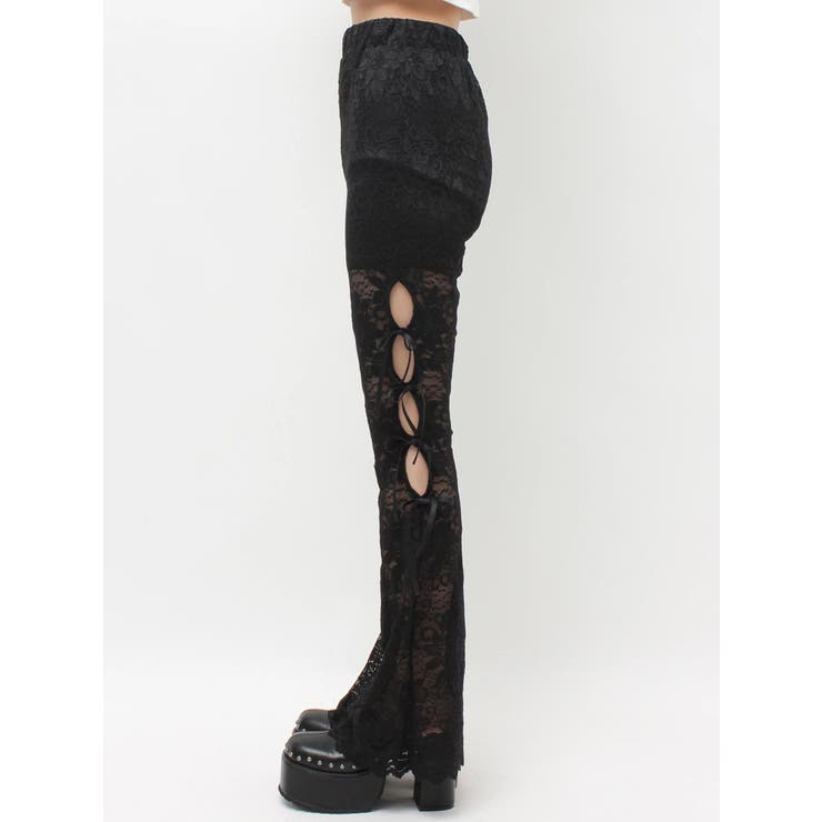 レースリボンフレアレギンス | EVRIS | 詳細画像16 