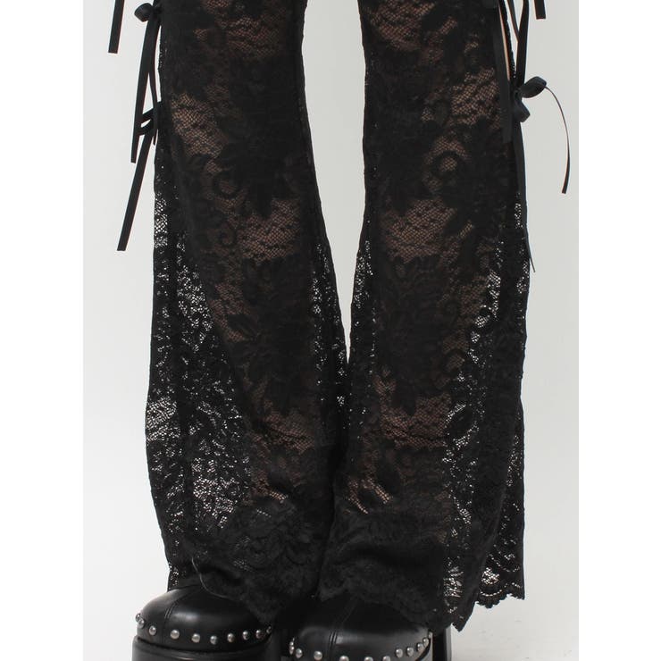 レースリボンフレアレギンス | EVRIS | 詳細画像19 