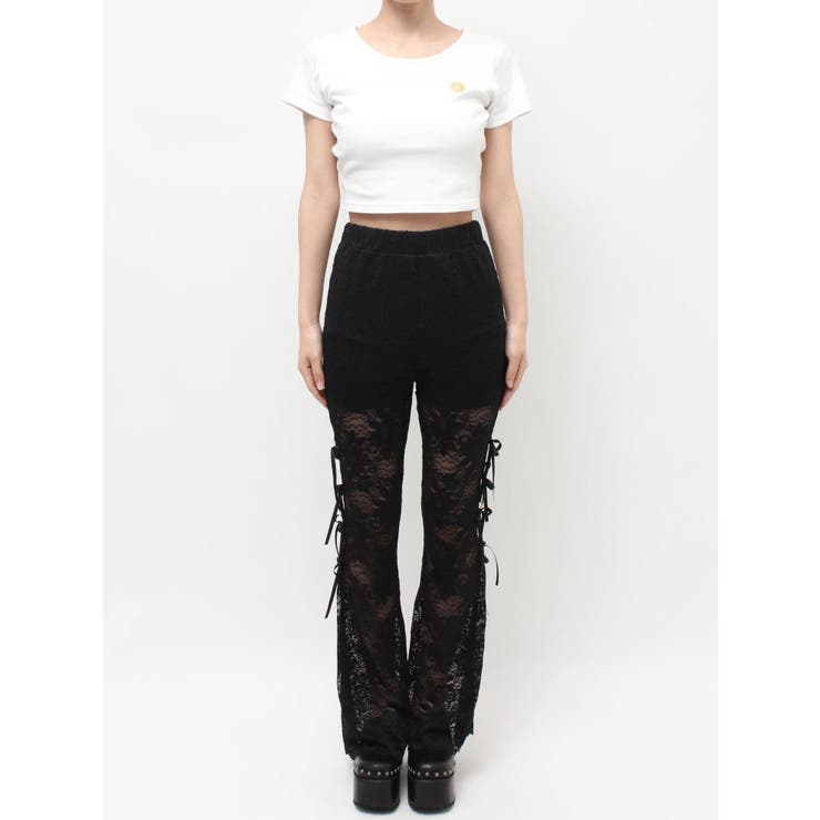 レースリボンフレアレギンス | EVRIS | 詳細画像21 