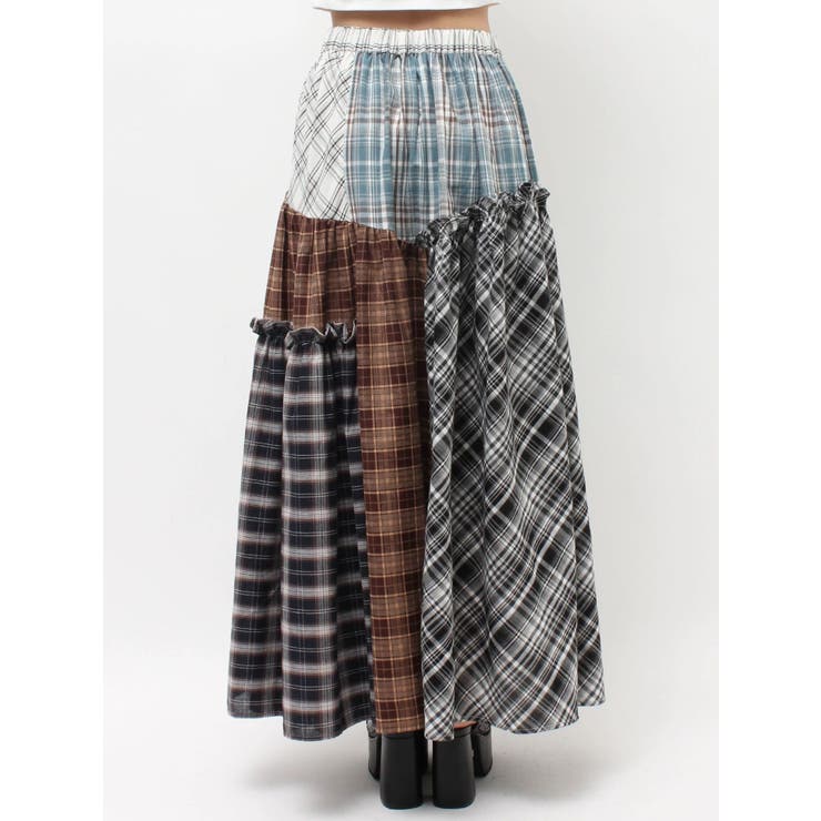チェックドッキングロングスカート | EVRIS | 詳細画像16 