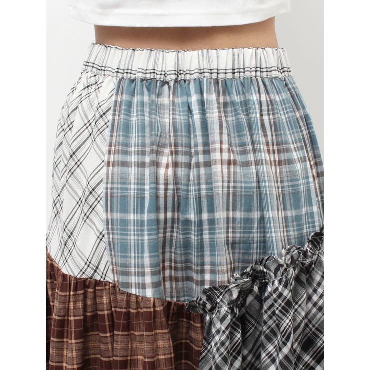 チェックドッキングロングスカート | EVRIS | 詳細画像17 