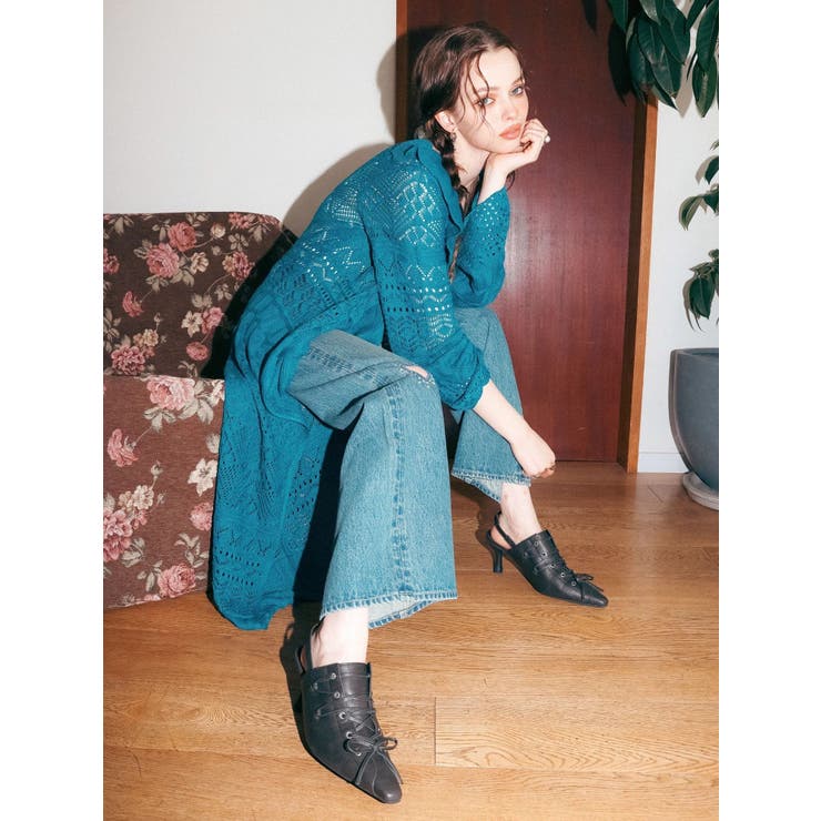 レースアップポインテッドヒール | EVRIS | 詳細画像3 