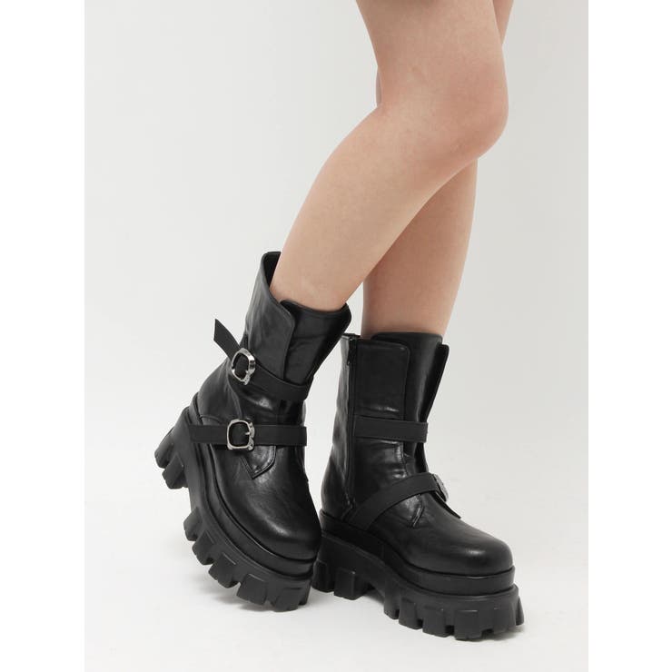 ダブルベルトバックルデザインワークブーツ | EVRIS | 詳細画像20 