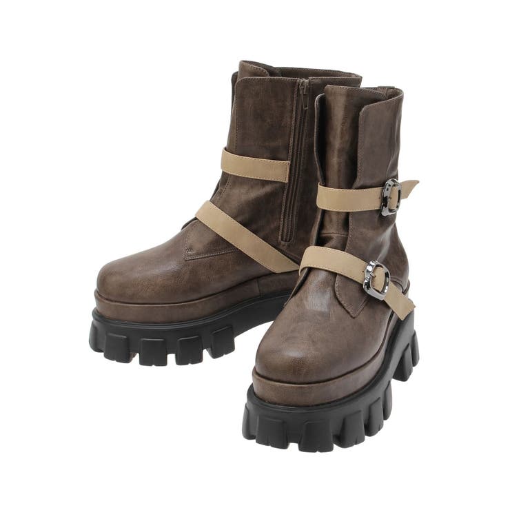 ダブルベルトバックルデザインワークブーツ | EVRIS | 詳細画像22 