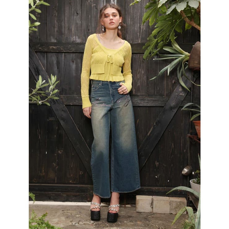 【厚底】ビジュープラットフォームサンダル | EVRIS | 詳細画像10 