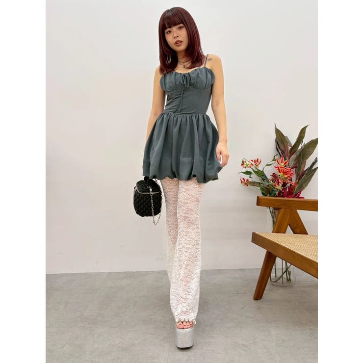 【厚底】ビジュープラットフォームサンダル | EVRIS | 詳細画像16 