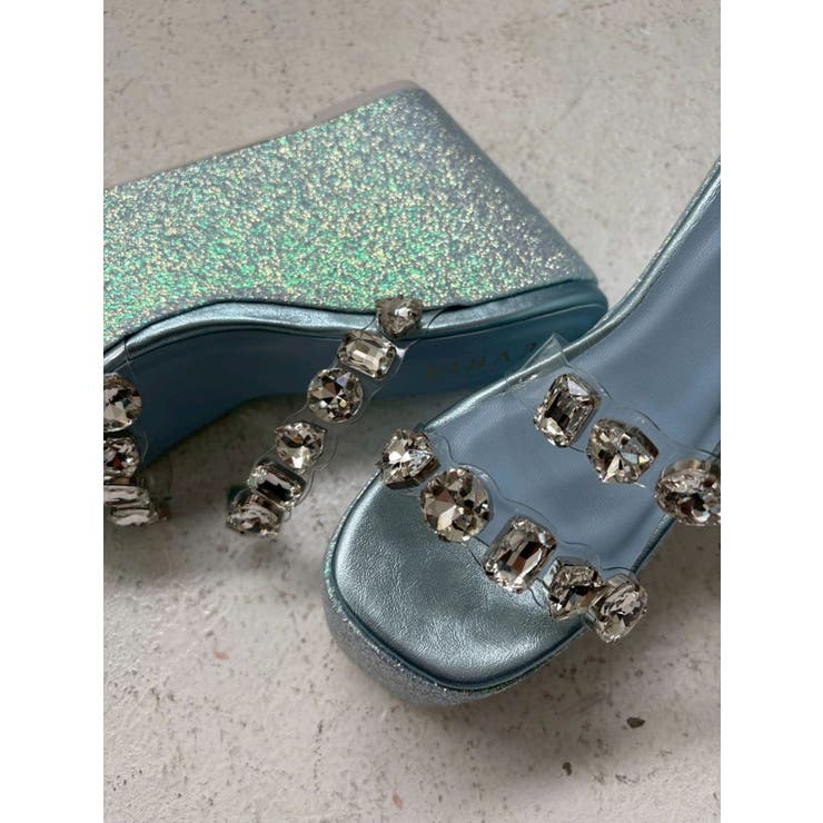 【厚底】ビジュープラットフォームサンダル | EVRIS | 詳細画像31 