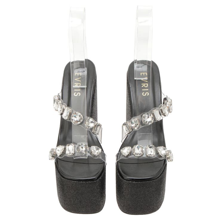 【厚底】ビジュープラットフォームサンダル | EVRIS | 詳細画像33 