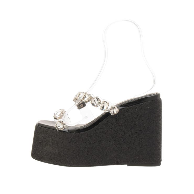 【厚底】ビジュープラットフォームサンダル | EVRIS | 詳細画像34 