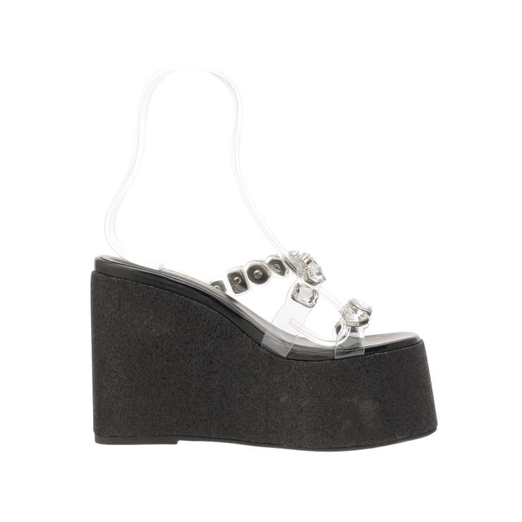 【厚底】ビジュープラットフォームサンダル | EVRIS | 詳細画像35 