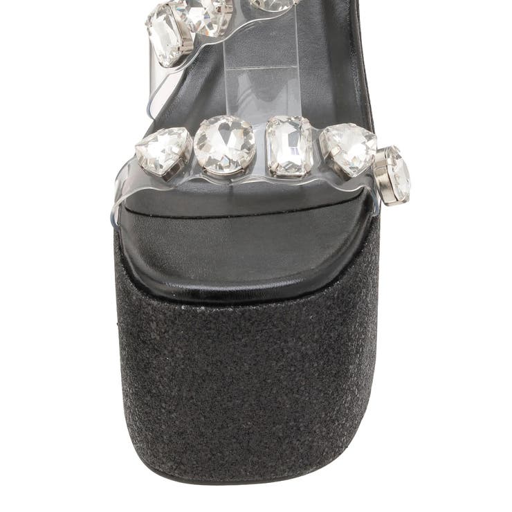 【厚底】ビジュープラットフォームサンダル | EVRIS | 詳細画像37 