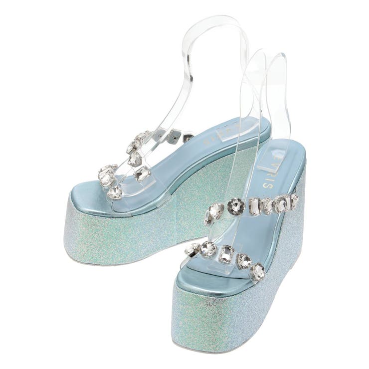 【厚底】ビジュープラットフォームサンダル | EVRIS | 詳細画像39 