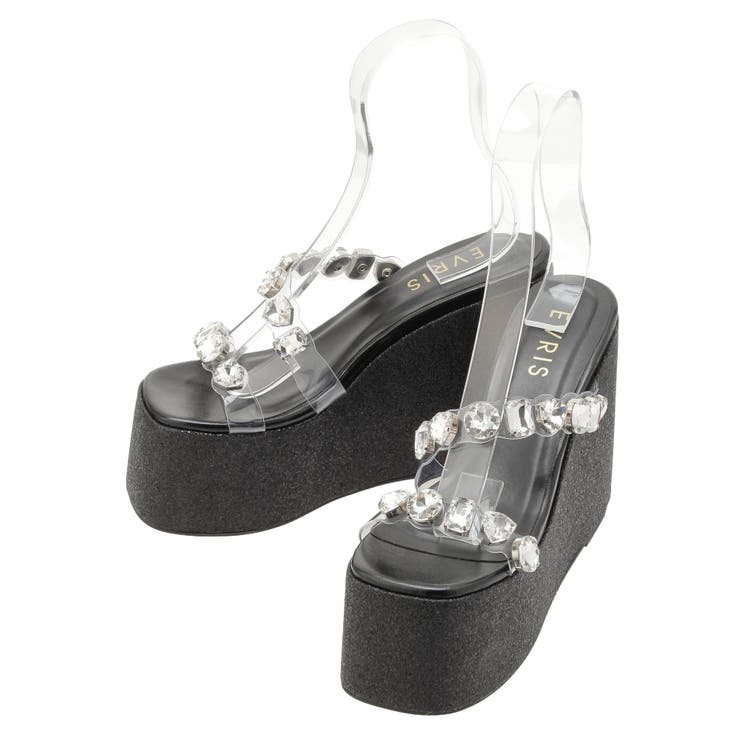 【厚底】ビジュープラットフォームサンダル | EVRIS | 詳細画像41 