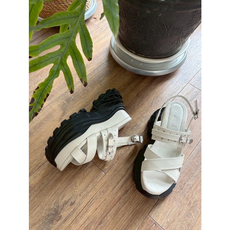 【厚底】プラットフォームスニーカーサンダル | EVRIS | 詳細画像1 