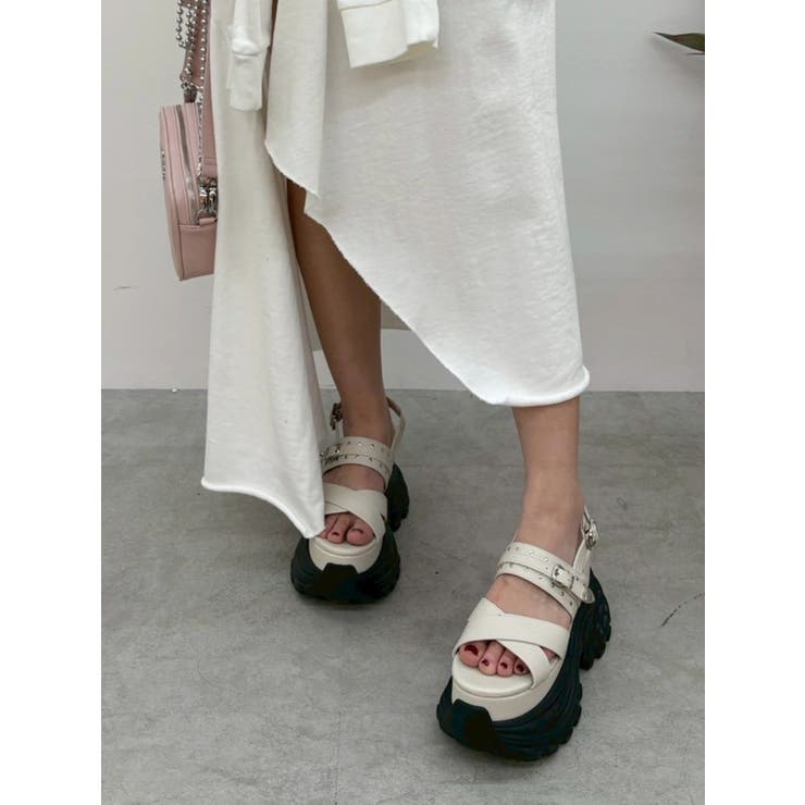 【厚底】プラットフォームスニーカーサンダル | EVRIS | 詳細画像12 