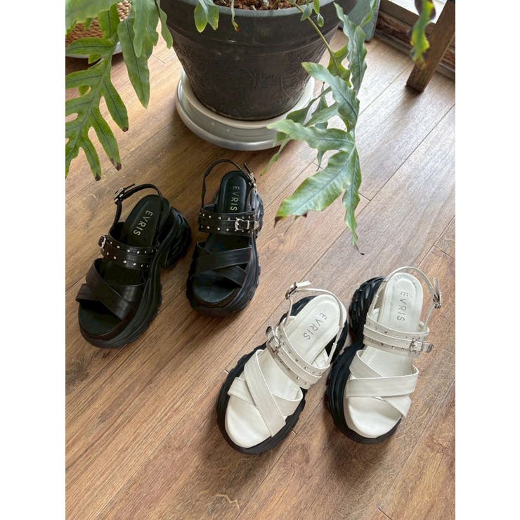 【厚底】プラットフォームスニーカーサンダル | EVRIS | 詳細画像17 