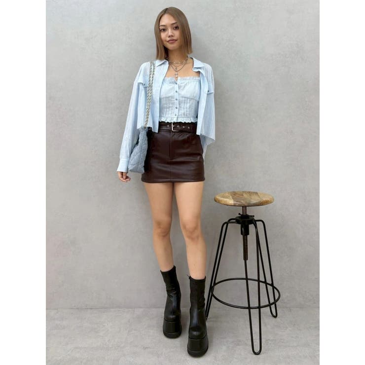 フェイクスウェードキルティングショルダーBAG | EVRIS | 詳細画像16 