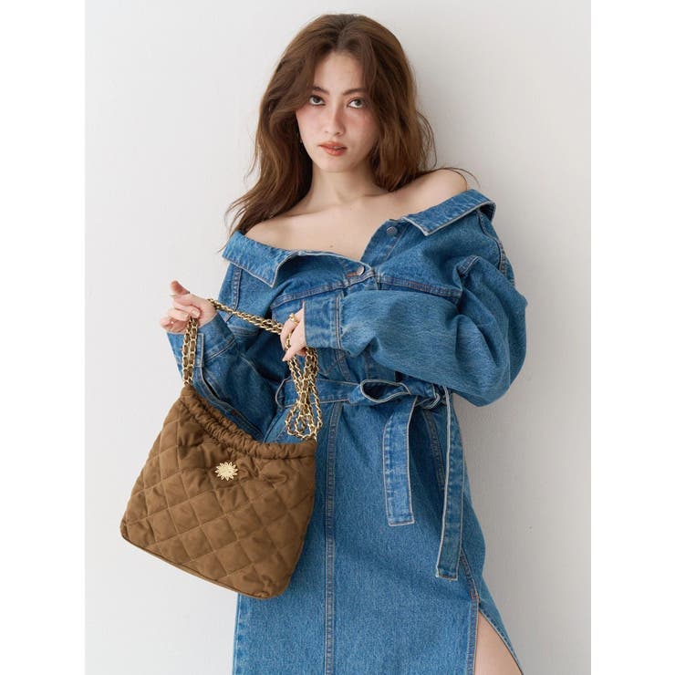 フェイクスウェードキルティングショルダーBAG | EVRIS | 詳細画像2 