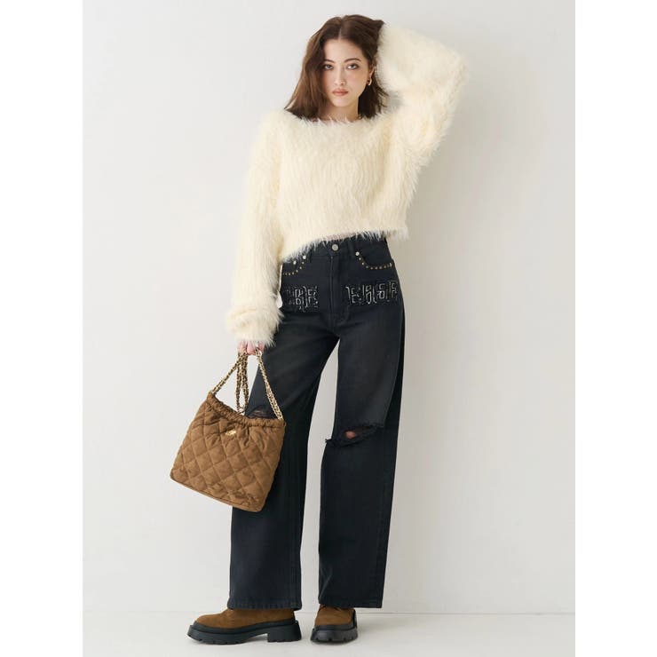 フェイクスウェードキルティングショルダーBAG | EVRIS | 詳細画像5 