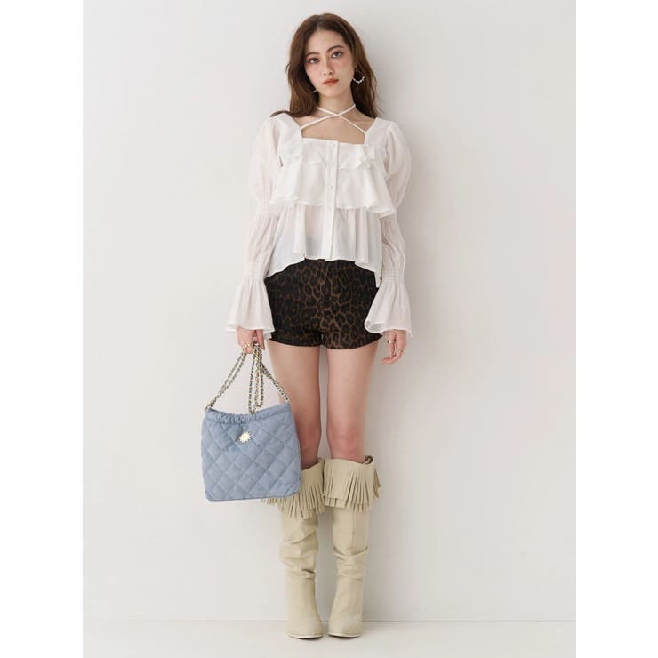 フェイクスウェードキルティングショルダーBAG | EVRIS | 詳細画像7 