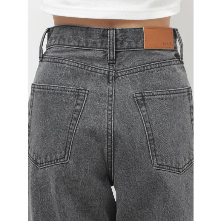 ビジューハートカッティングワイドデニムパンツ | EVRIS | 詳細画像18 