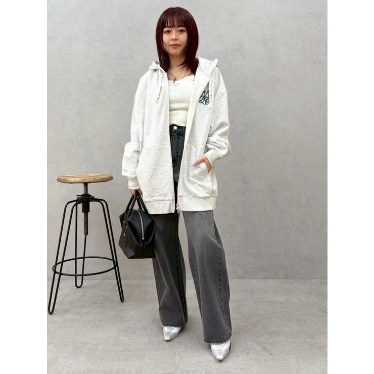 BACKスラッシュレースワイドデニムパンツ | EVRIS | 詳細画像35 