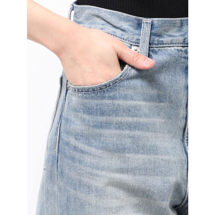 BACKスラッシュレースワイドデニムパンツ | EVRIS | 詳細画像44 