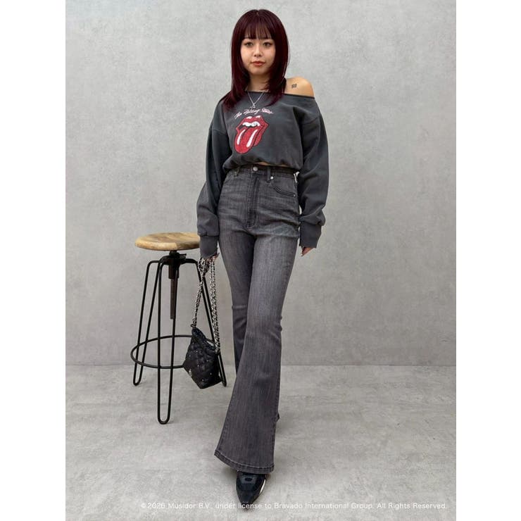 バックリボンフレアデニムパンツ 再入荷 | EVRIS | 詳細画像22 