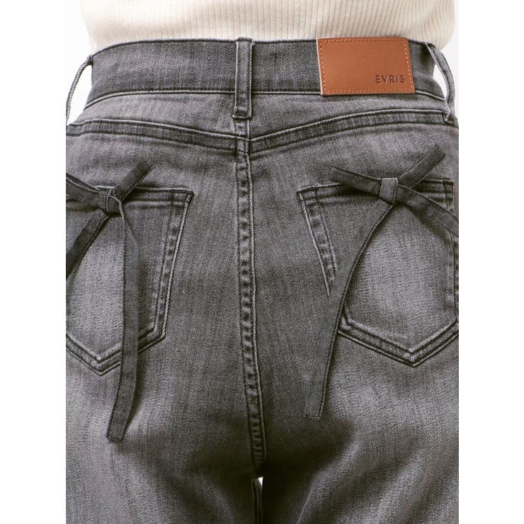バックリボンフレアデニムパンツ 再入荷 | EVRIS | 詳細画像39 
