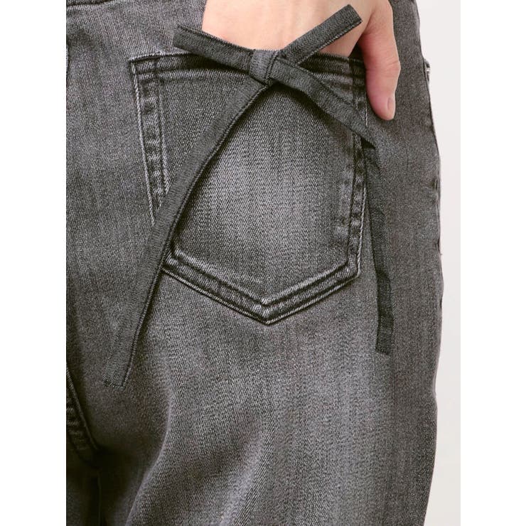 バックリボンフレアデニムパンツ 再入荷 | EVRIS | 詳細画像40 