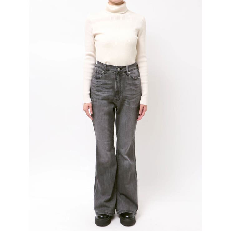 バックリボンフレアデニムパンツ 再入荷 | EVRIS | 詳細画像44 