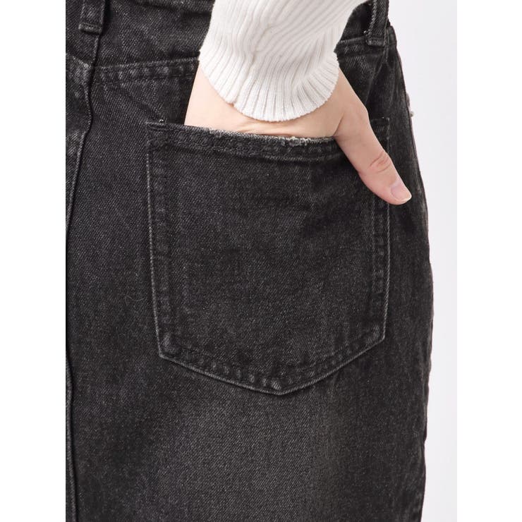 サイドビジューカットロングデニムスカート | EVRIS | 詳細画像36 