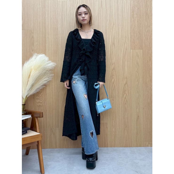 オープンニットロングカーディガン | EVRIS | 詳細画像18 