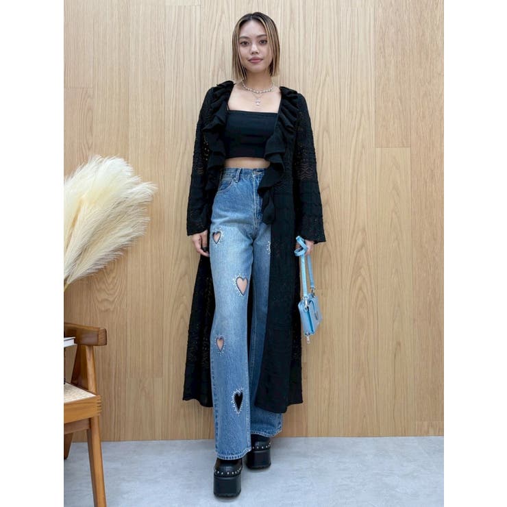 オープンニットロングカーディガン | EVRIS | 詳細画像21 