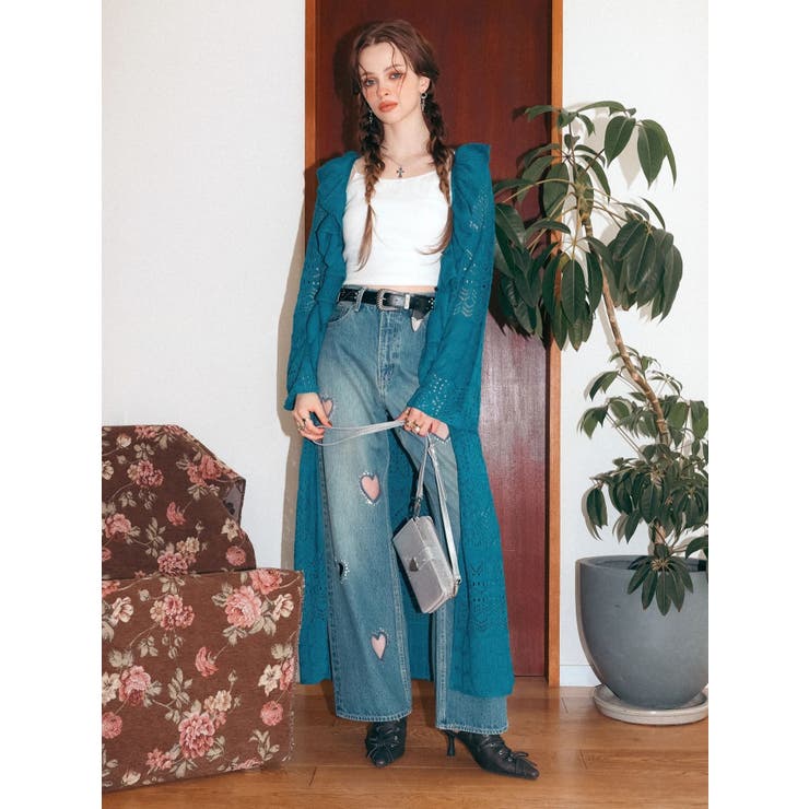 オープンニットロングカーディガン | EVRIS | 詳細画像4 