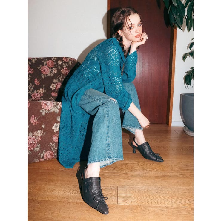 オープンニットロングカーディガン | EVRIS | 詳細画像6 