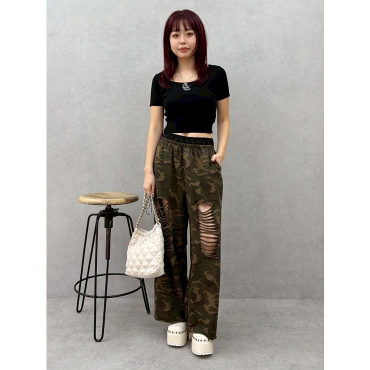 ワンポイントビジューチェーンニットトップス | EVRIS | 詳細画像16 