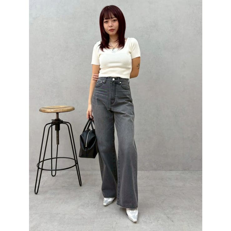 ワンポイントビジューチェーンニットトップス | EVRIS | 詳細画像31 