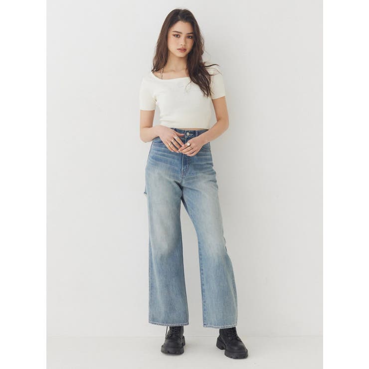 ワンポイントビジューチェーンニットトップス | EVRIS | 詳細画像9 