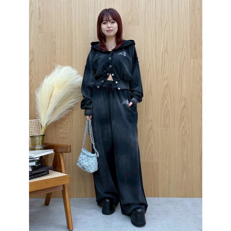 パウダーショートスウェットフーディー【セットアップ着用可能】 | EVRIS | 詳細画像15 