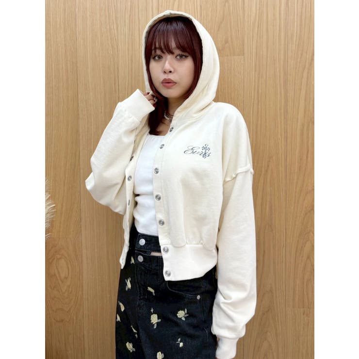 パウダーショートスウェットフーディー【セットアップ着用可能】 | EVRIS | 詳細画像30 