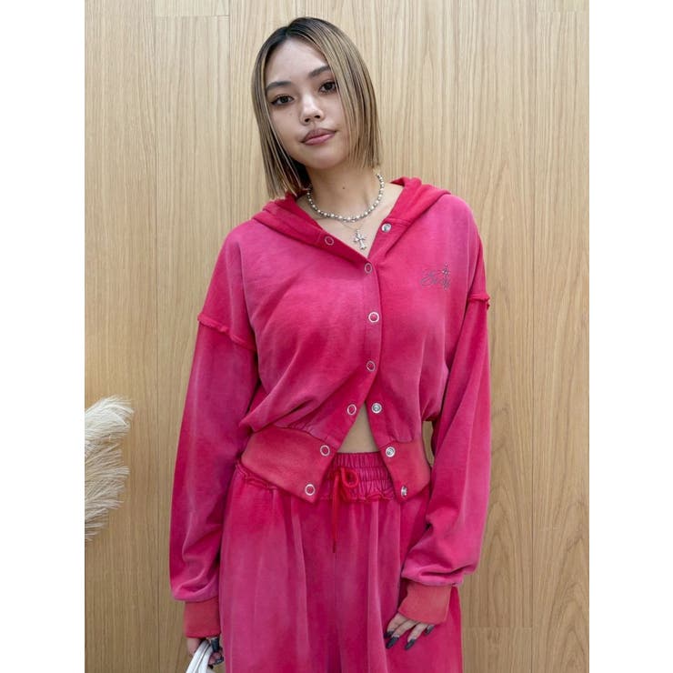 パウダーショートスウェットフーディー【セットアップ着用可能】 | EVRIS | 詳細画像34 