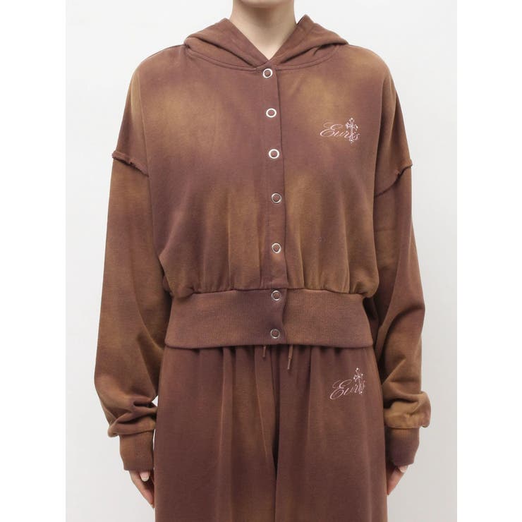 パウダーショートスウェットフーディー【セットアップ着用可能】 | EVRIS | 詳細画像47 