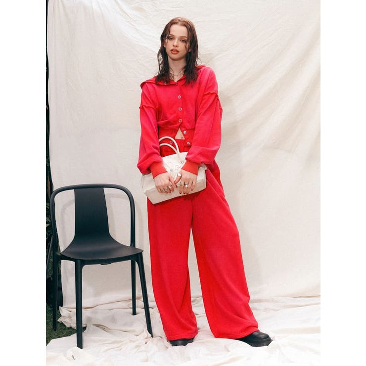 パウダーショートスウェットフーディー【セットアップ着用可能】 | EVRIS | 詳細画像7 