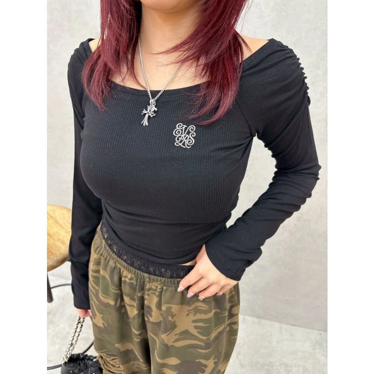 オフショルフーディトップス | EVRIS | 詳細画像10 