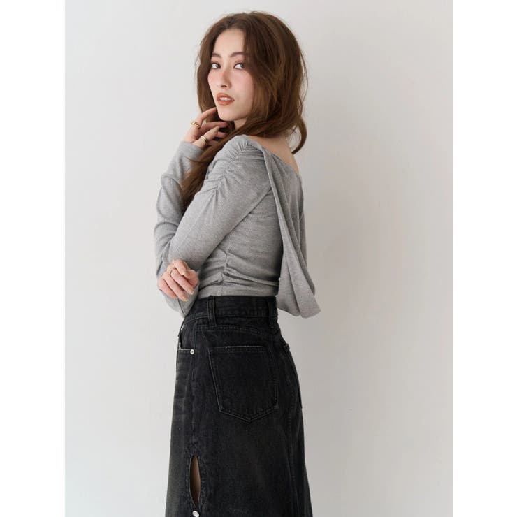 オフショルフーディトップス | EVRIS | 詳細画像5 