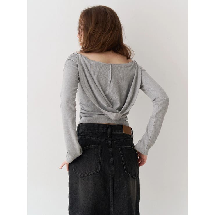 オフショルフーディトップス | EVRIS | 詳細画像6 